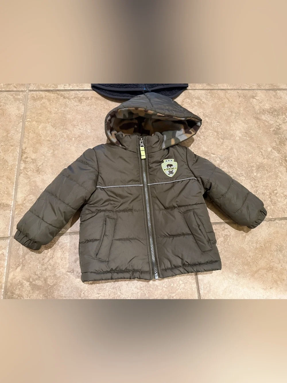 Carter’s Child of Mine Winter Coat & Old Navy Zip-Up Fleece Bear Jacket